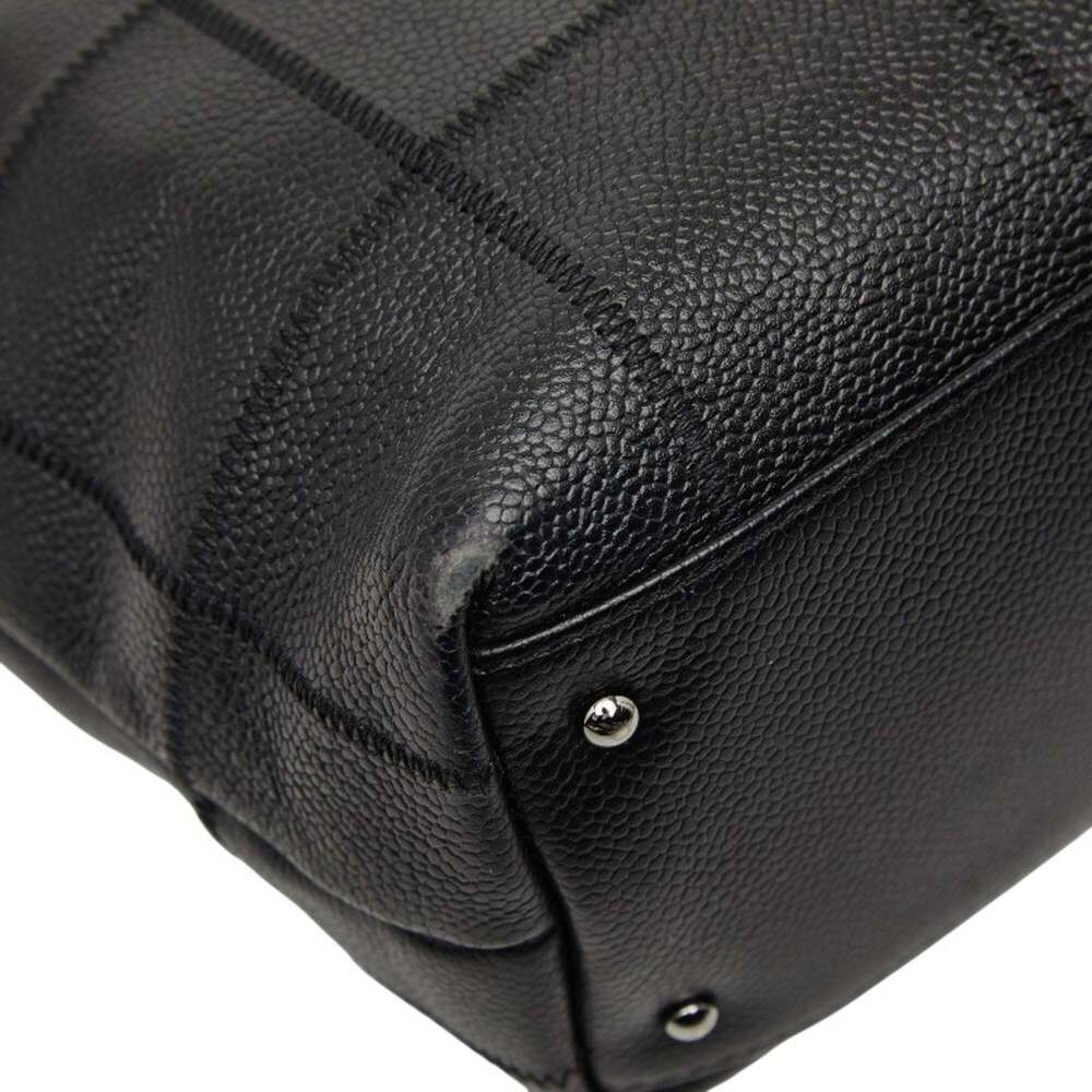 CHANEL Black Caviar Leather Tote Bag - Picture 5 of 11